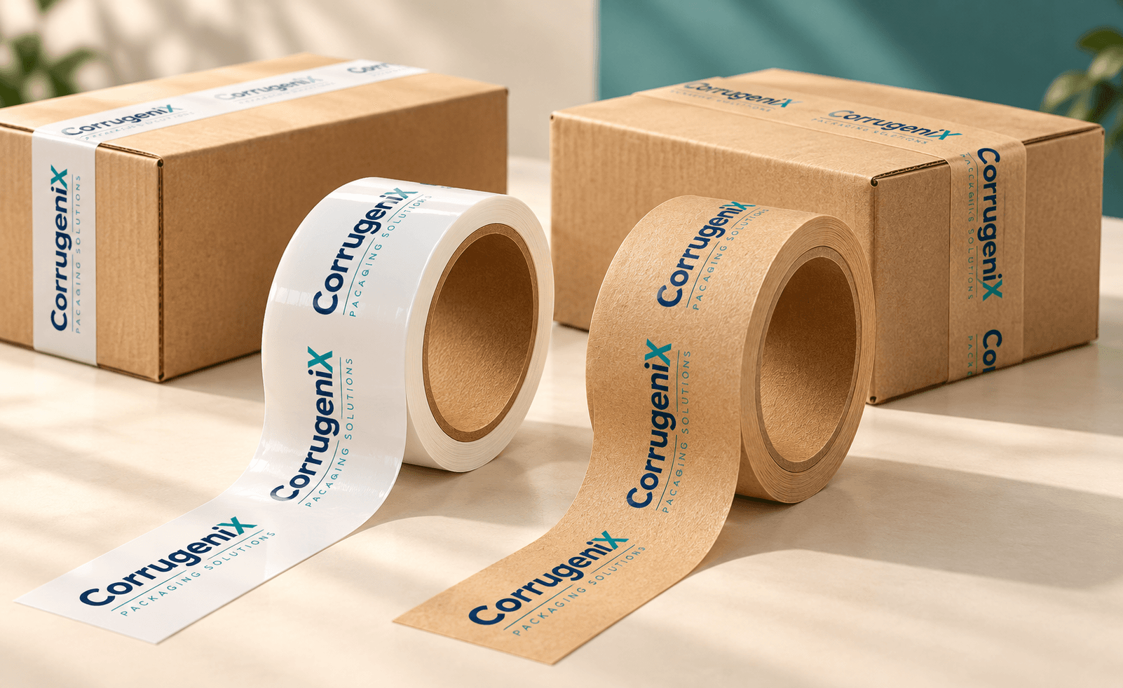 Corrugenix Custom Printed Branding Tapes & Reinforced Kraft Paper Tapes